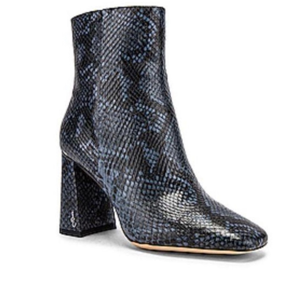 Sam Edelman snake skin booties